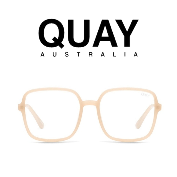 Quay Australia Accessories - QUAY AUSTRALIA- 9 to 5 Blue light glasses - peach